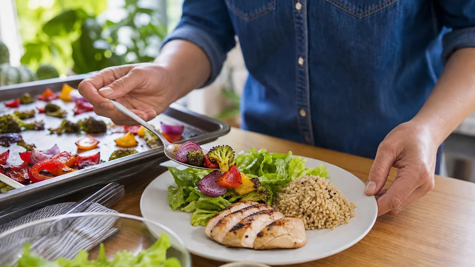 Assiette équilibrée : les bonnes proportions sans rien calculer