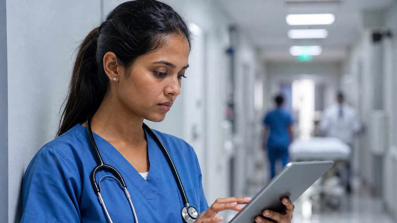Plusieurs professionnels au travail dans la santé, le numérique et le bâtiment